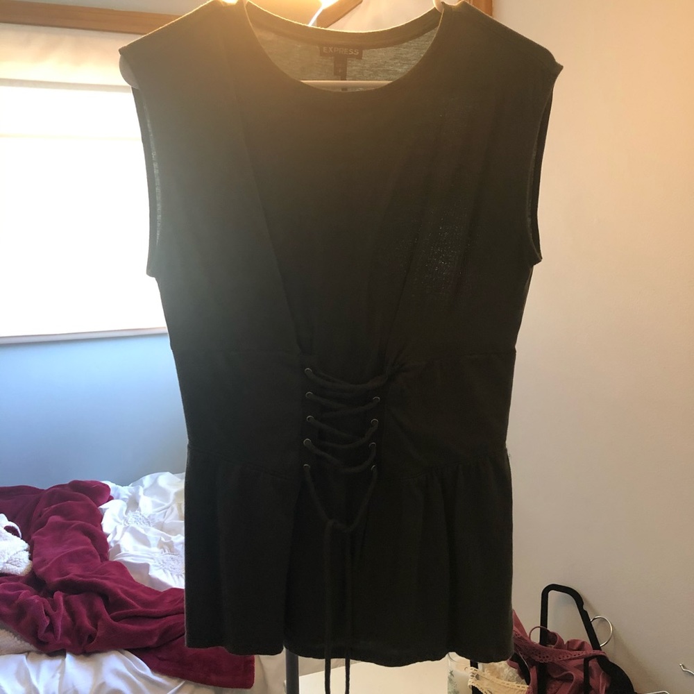Olive green top